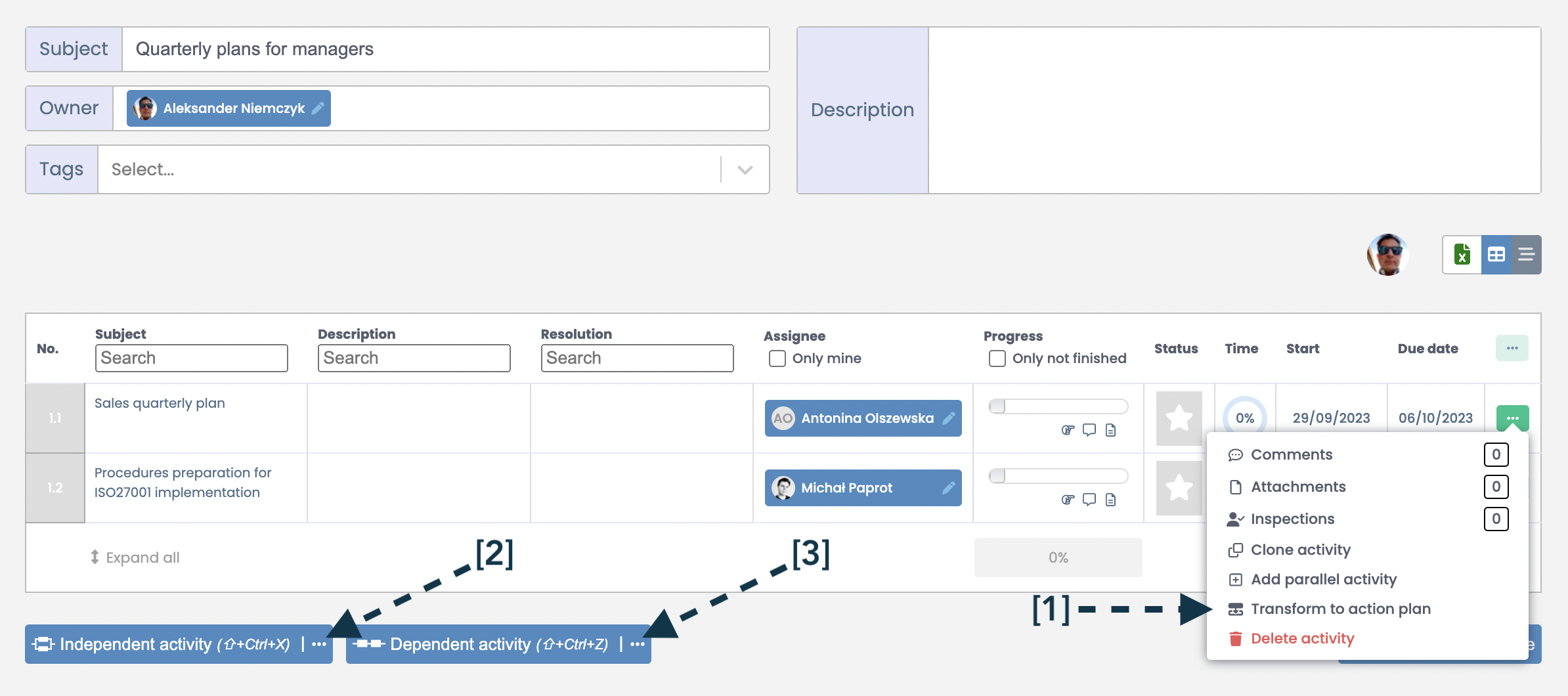 How to create nested