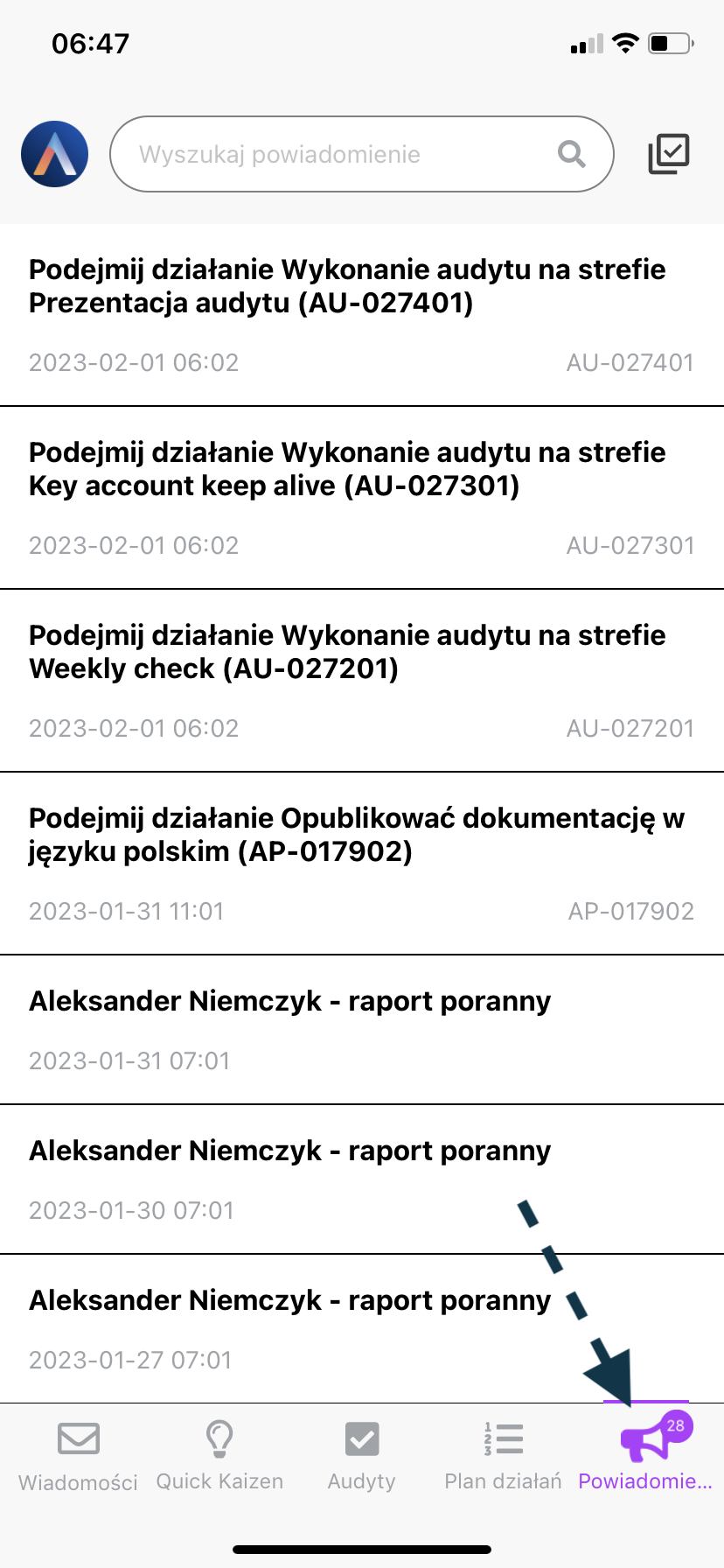 Pulse notfications